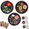 3 Sets Flowers Embroidery Kits for Beginners,Cross Stitch Kit for Adults